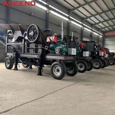 10-20tph Portable Small Mobile Mini Stone Diesel Engine Jaw Crusher Crushing Plant