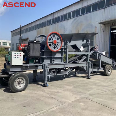 10-20tph Portable Small Mobile Mini Stone Diesel Engine Jaw Crusher Crushing Plant
