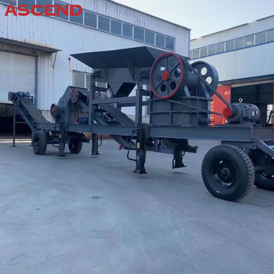 10-20tph Portable Small Mobile Mini Stone Diesel Engine Jaw Crusher Crushing Plant